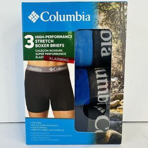 Columbia High-Performance Stretch Boxer Briefs 3‎ Pack Men's XL 40”-42”